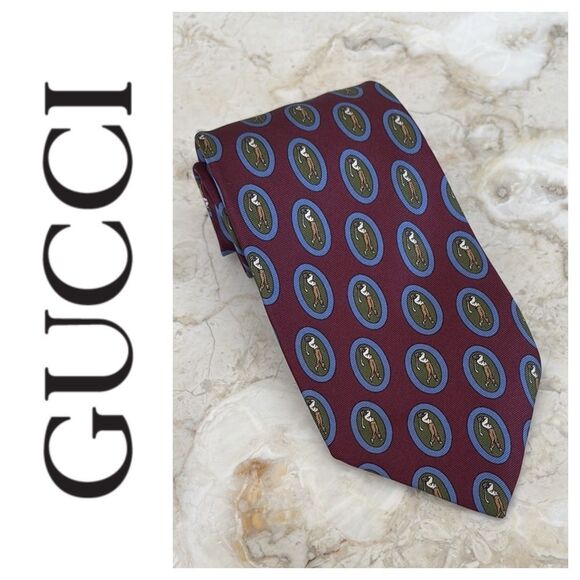 Gucci Other - Gucci 100% Silk Golf Printed Tie